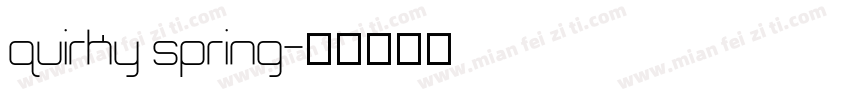 quirky spring字体转换
